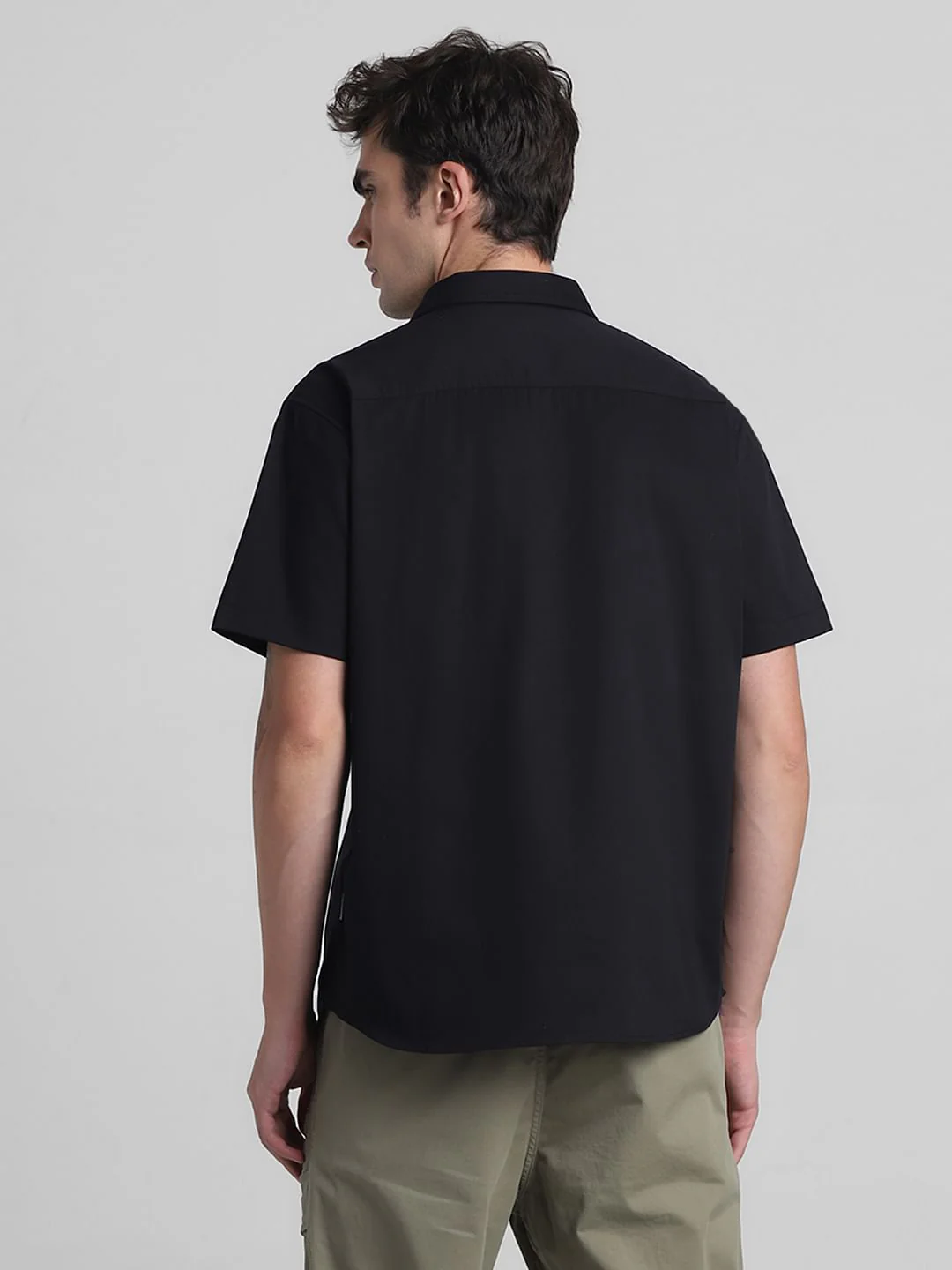 Black Oversized Short Sleeves Shirt - Image 4