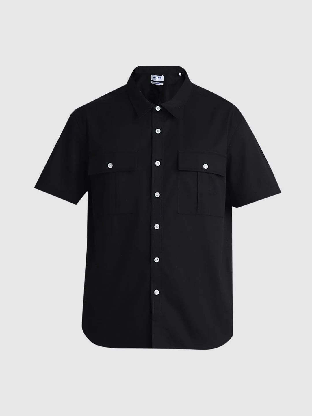 Black Oversized Short Sleeves Shirt - Image 7
