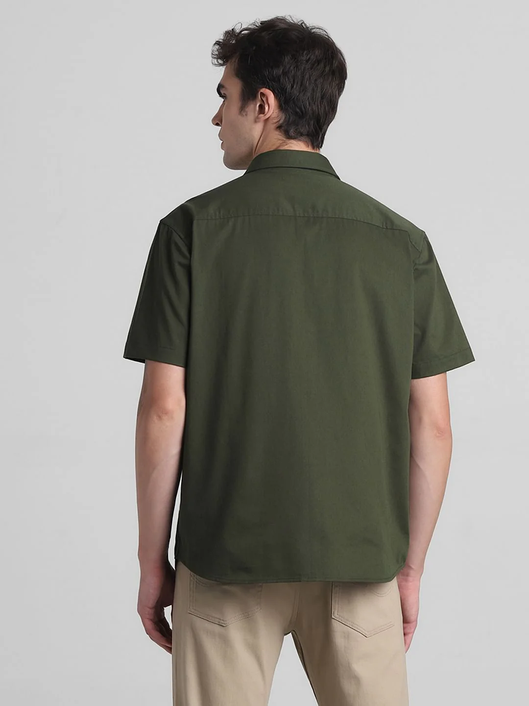 Green Oversized Short Sleeves Shirt - Image 4