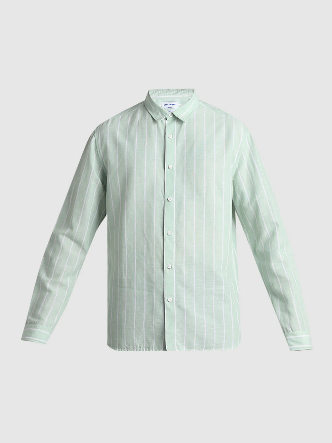 Green Striped Full Sleeves Shirt - Image 7