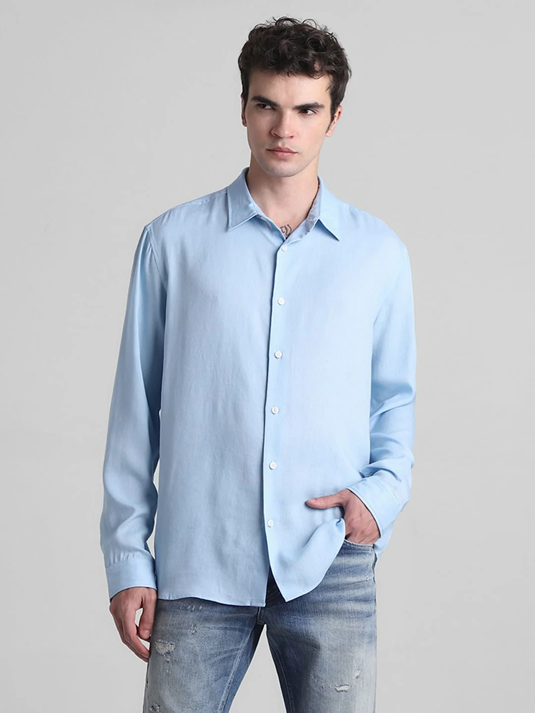 Blue Full Sleeves Shirt - Image 2