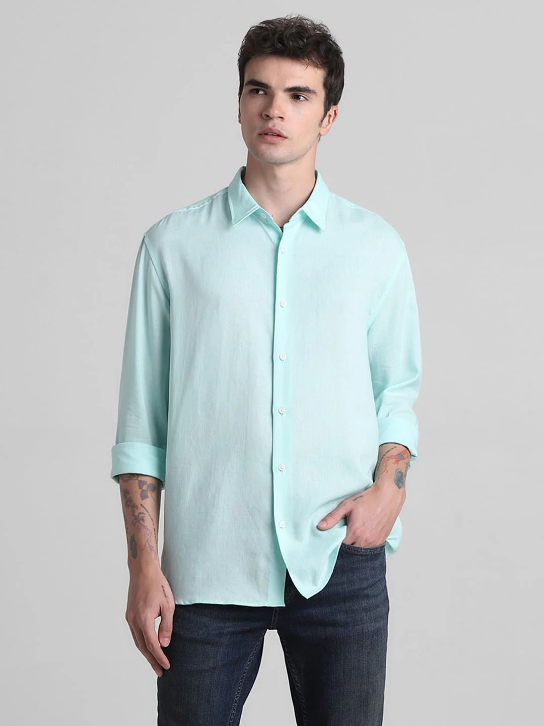 Green Full Sleeves Shirt - Image 2