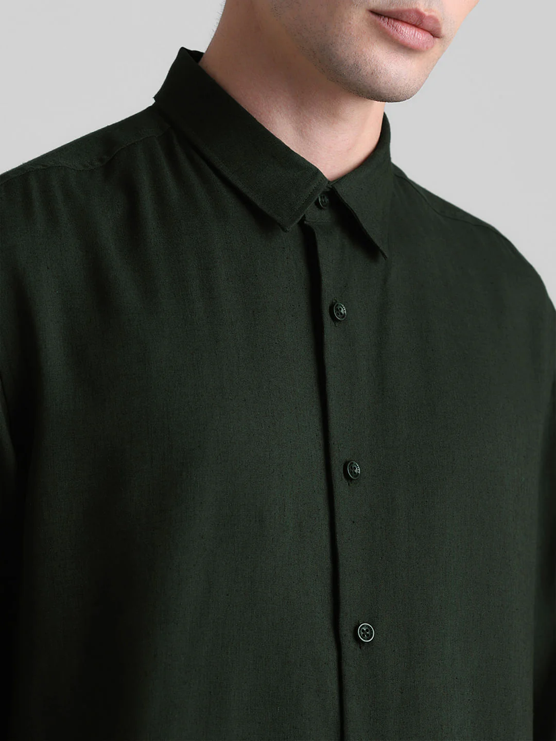 Dark Green Full Sleeves Shirt - Image 5