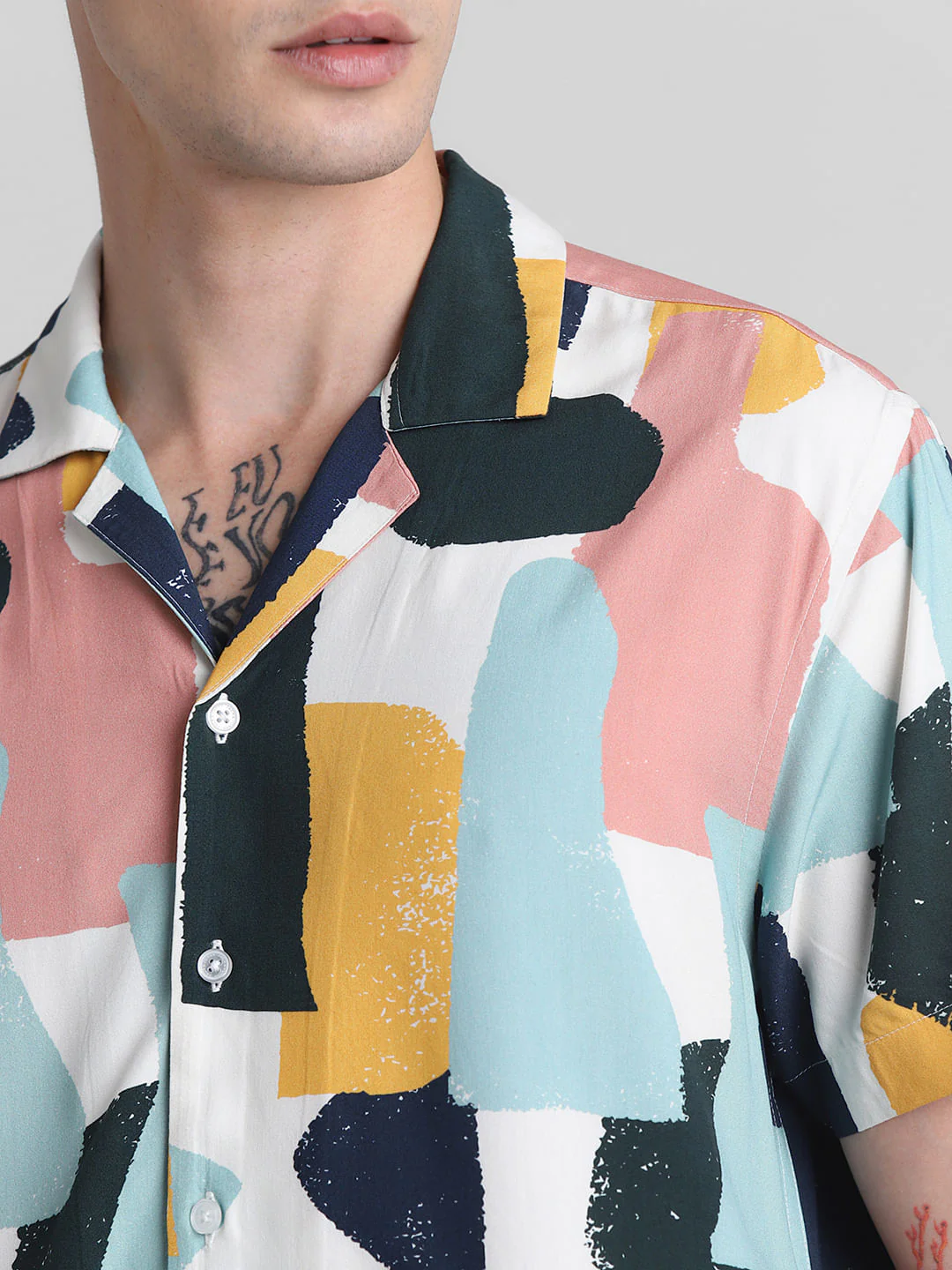 Pink Printed Short Sleeves Shirt - Image 5