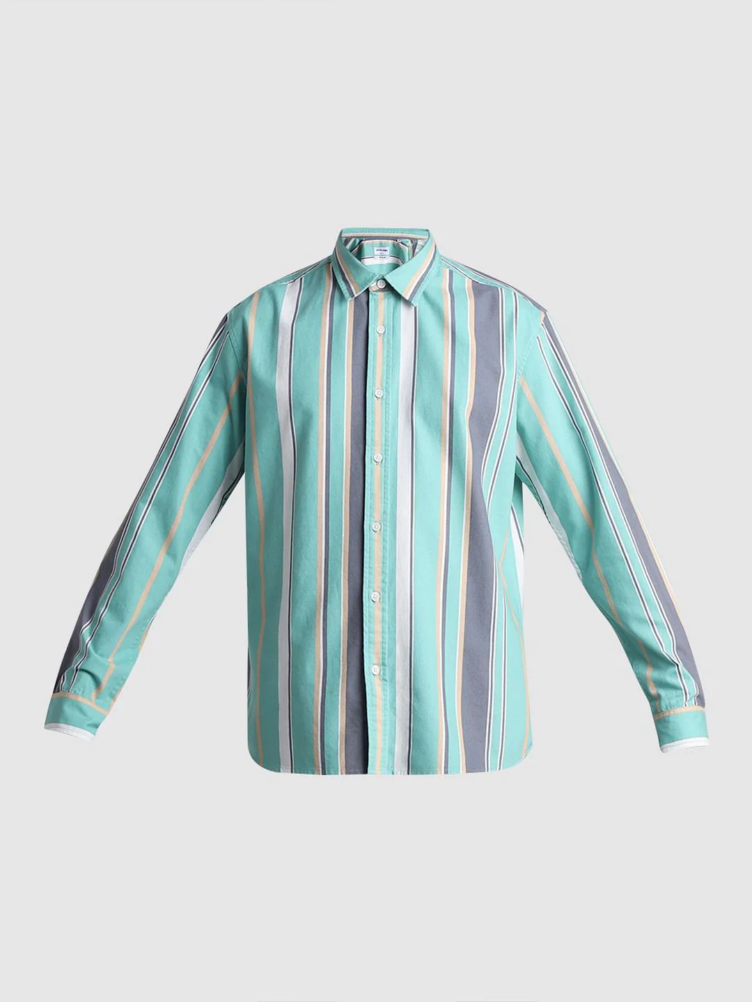 Green Striped Full Sleeves Shirt - Image 7