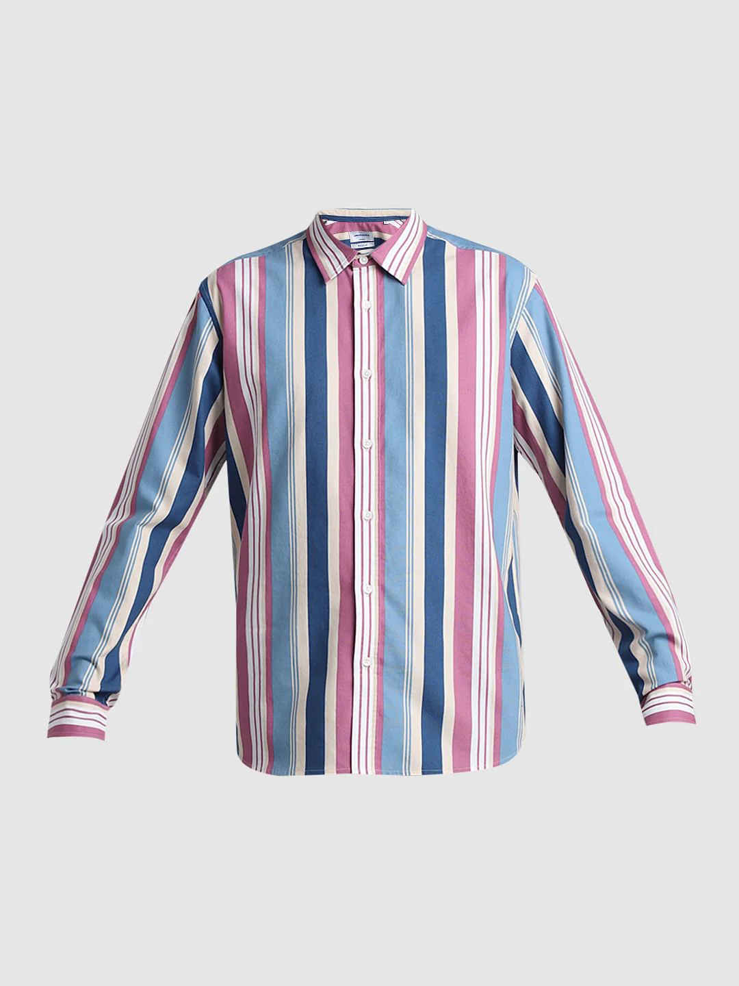 Pink Striped Full Sleeves Shirt - Image 7