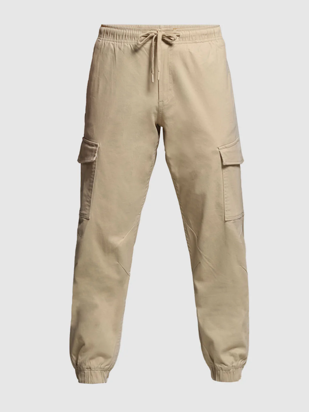 Khaki Mid Rise Cotton Cargo Trousers - Image 7