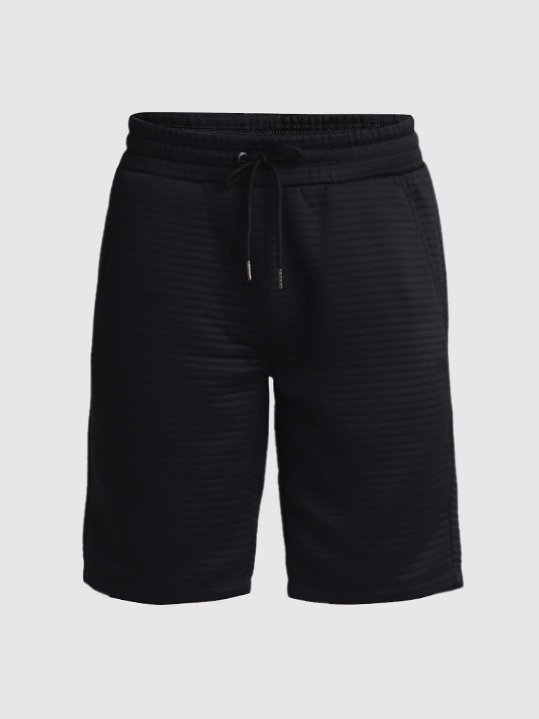 Black Mid Rise Textured Shorts - Image 7