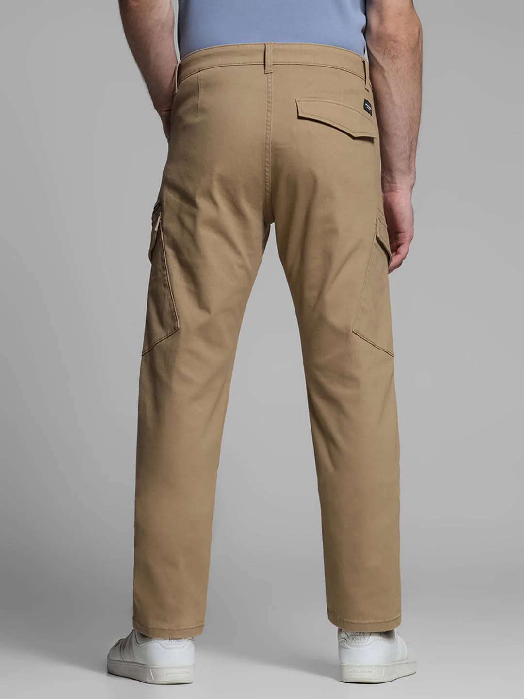 Brown Mid Rise Cargo Trousers - Image 3