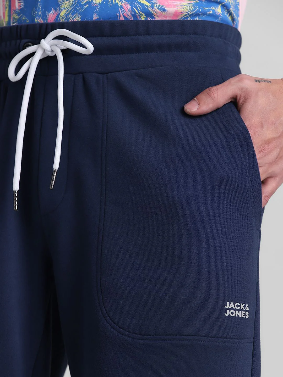 Dark Blue Low Rise Sweatshorts - Image 4