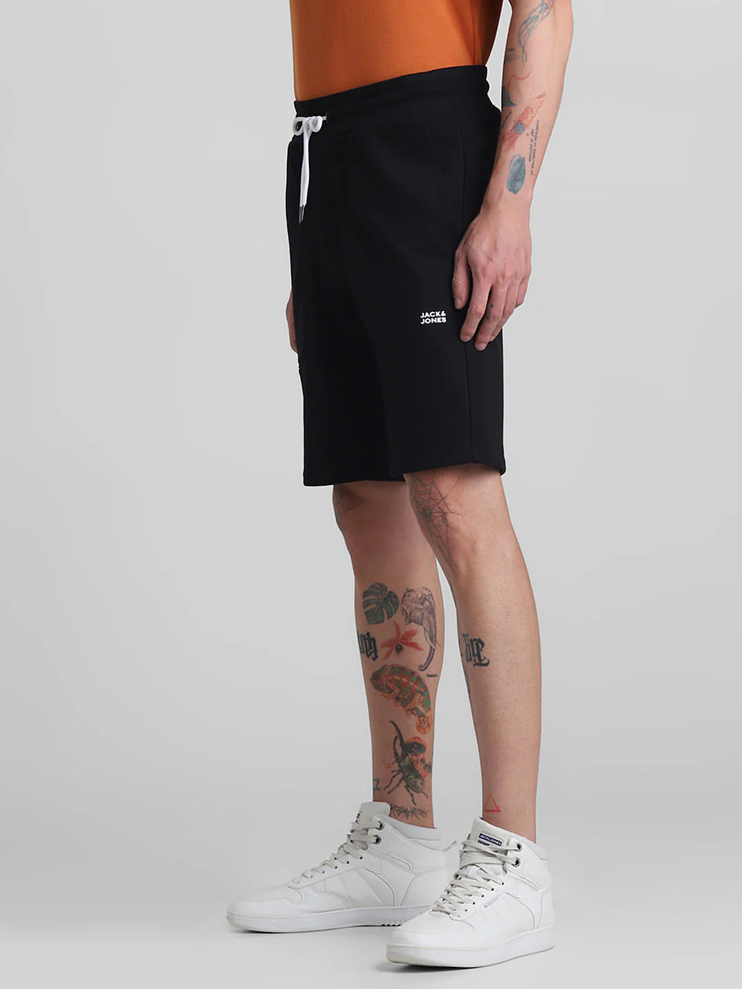 Black Mid Rise Shorts - Image 2