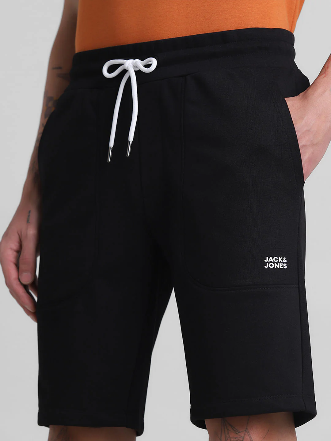Black Mid Rise Shorts - Image 4