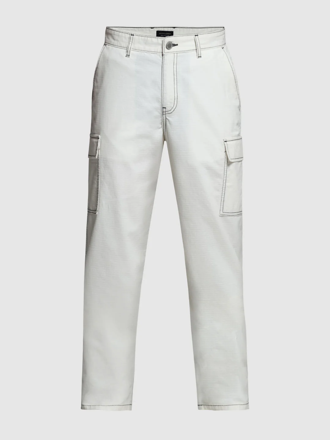Off-White Contrast Stitch Cargo Trousers - Image 7