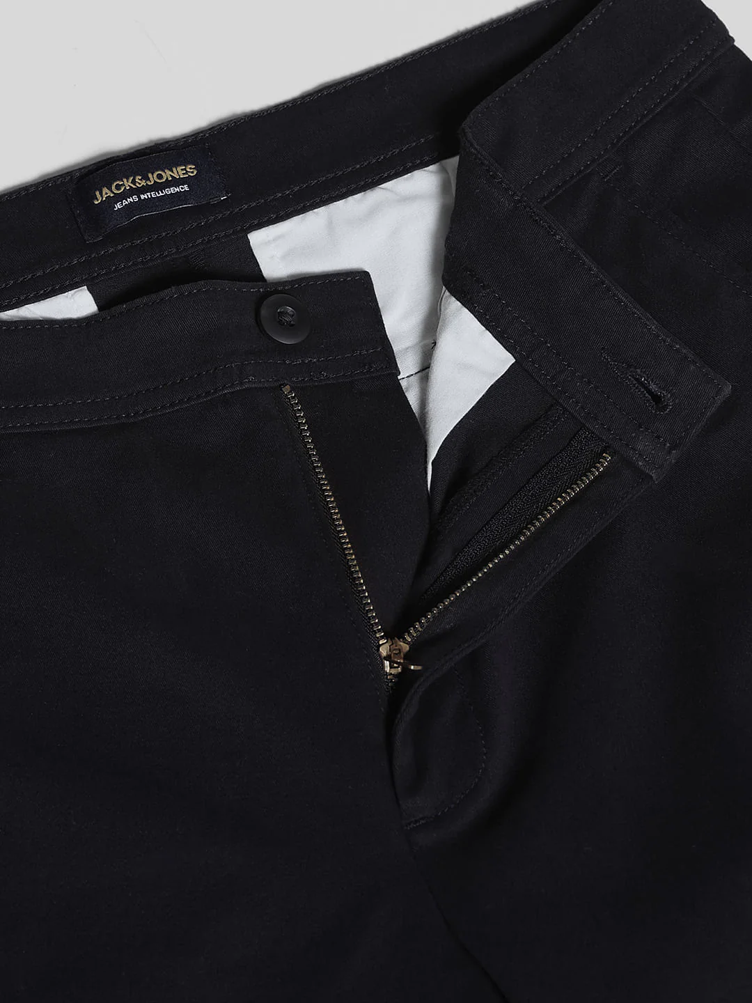 Black Mid Rise Slim Fit Pants - Image 5