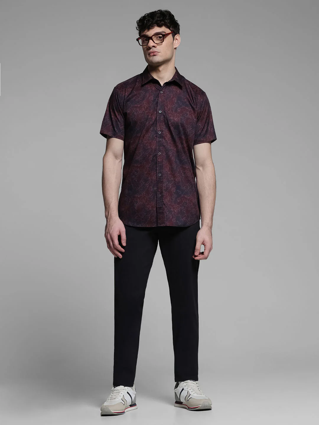 Black Mid Rise Slim Fit Pants - Image 6