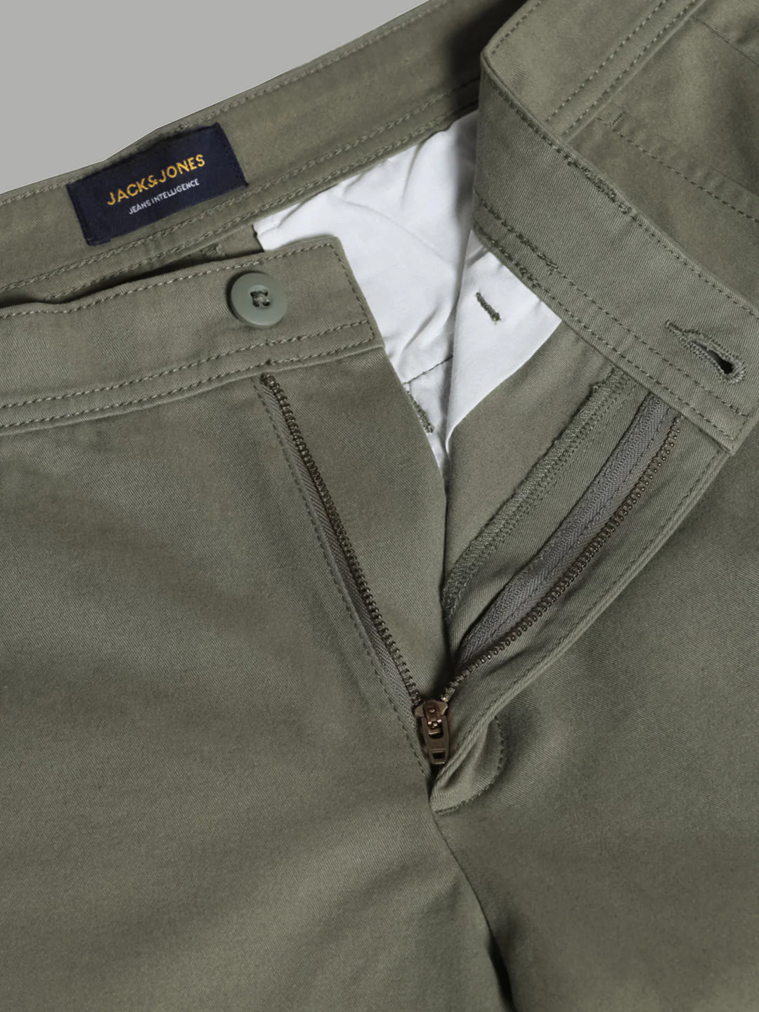 Green Mid Rise Slim Fit Pants - Image 5