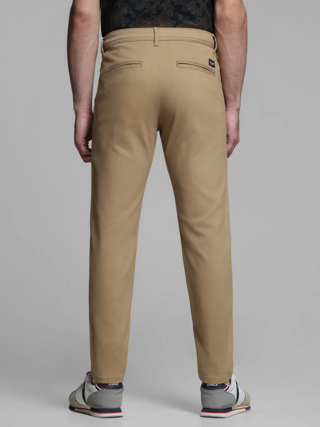 Brown Mid Rise Slim Fit Pants - Image 3