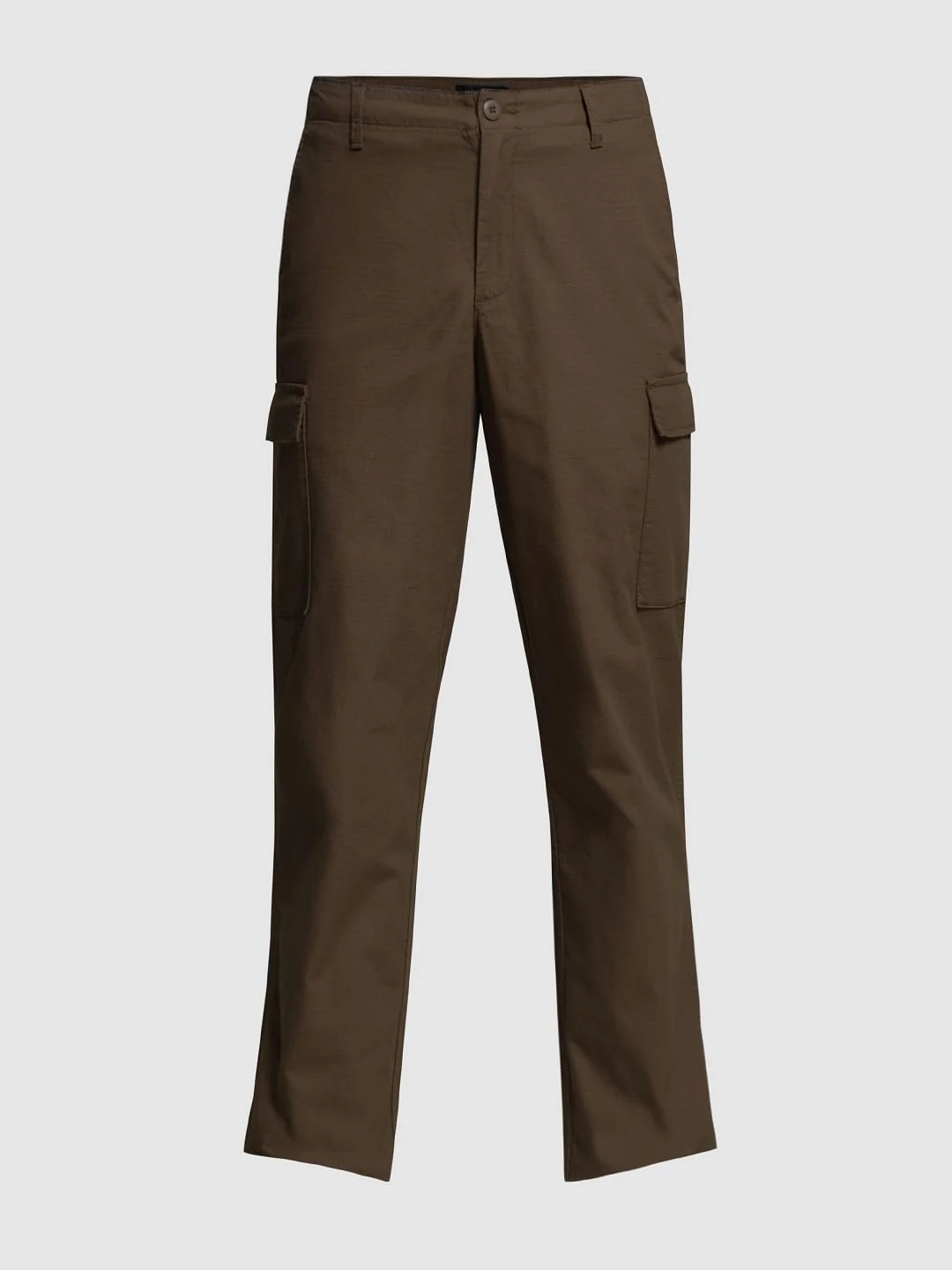 Dark Brown Mid Rise Cargo Trousers - Image 7