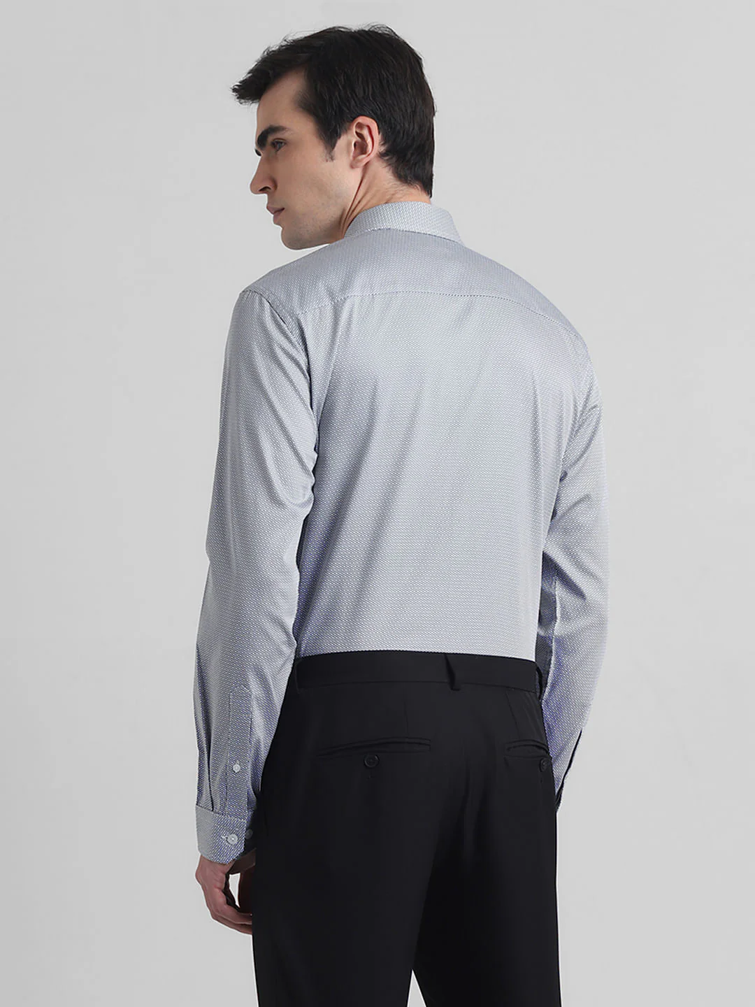 White Printed Full Sleeves Shirt - Image 4