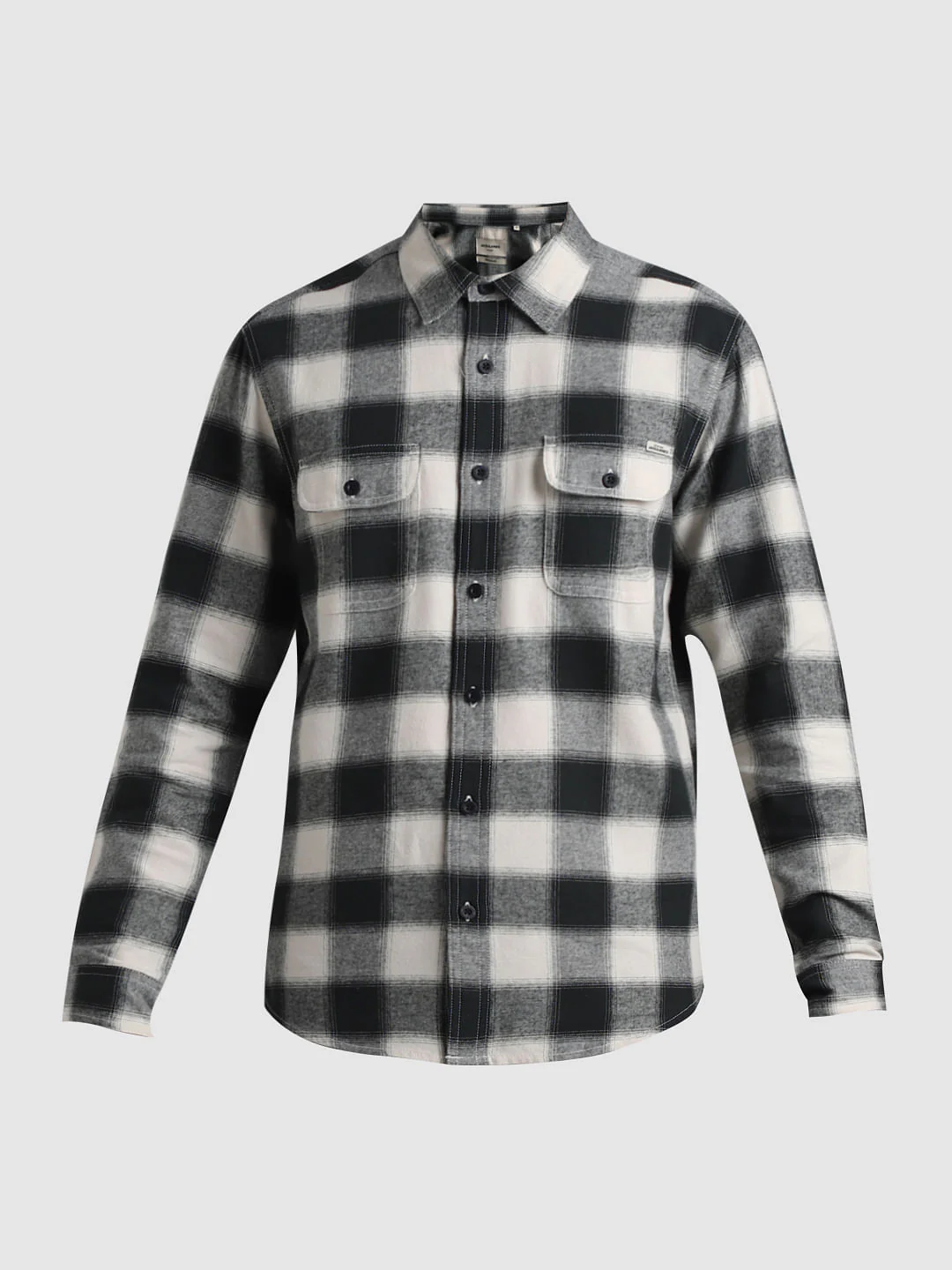 Black Check Print Shirt - Image 7