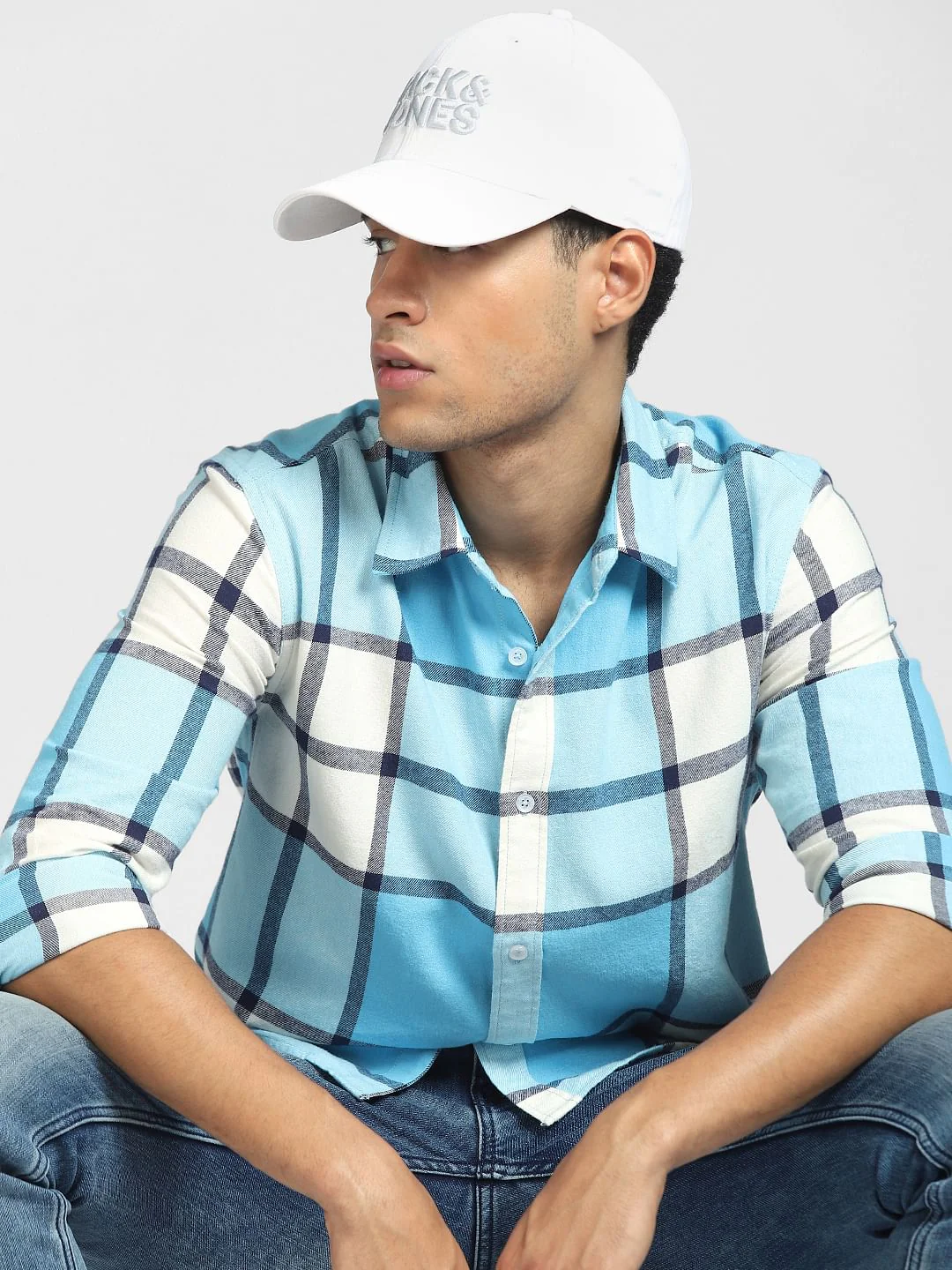Blue Checks Full Sleeves Shirt