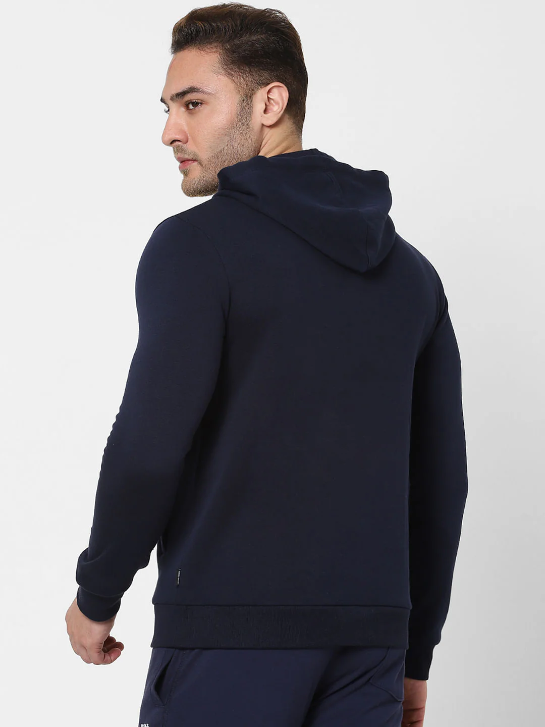 Blue Logo Print Hooded Sweatshirt - Image 4