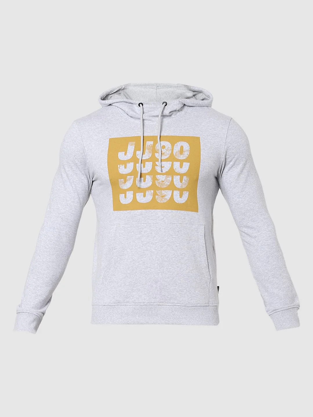 Grey Graphic Print Hooded Sweatshirt - Image 6