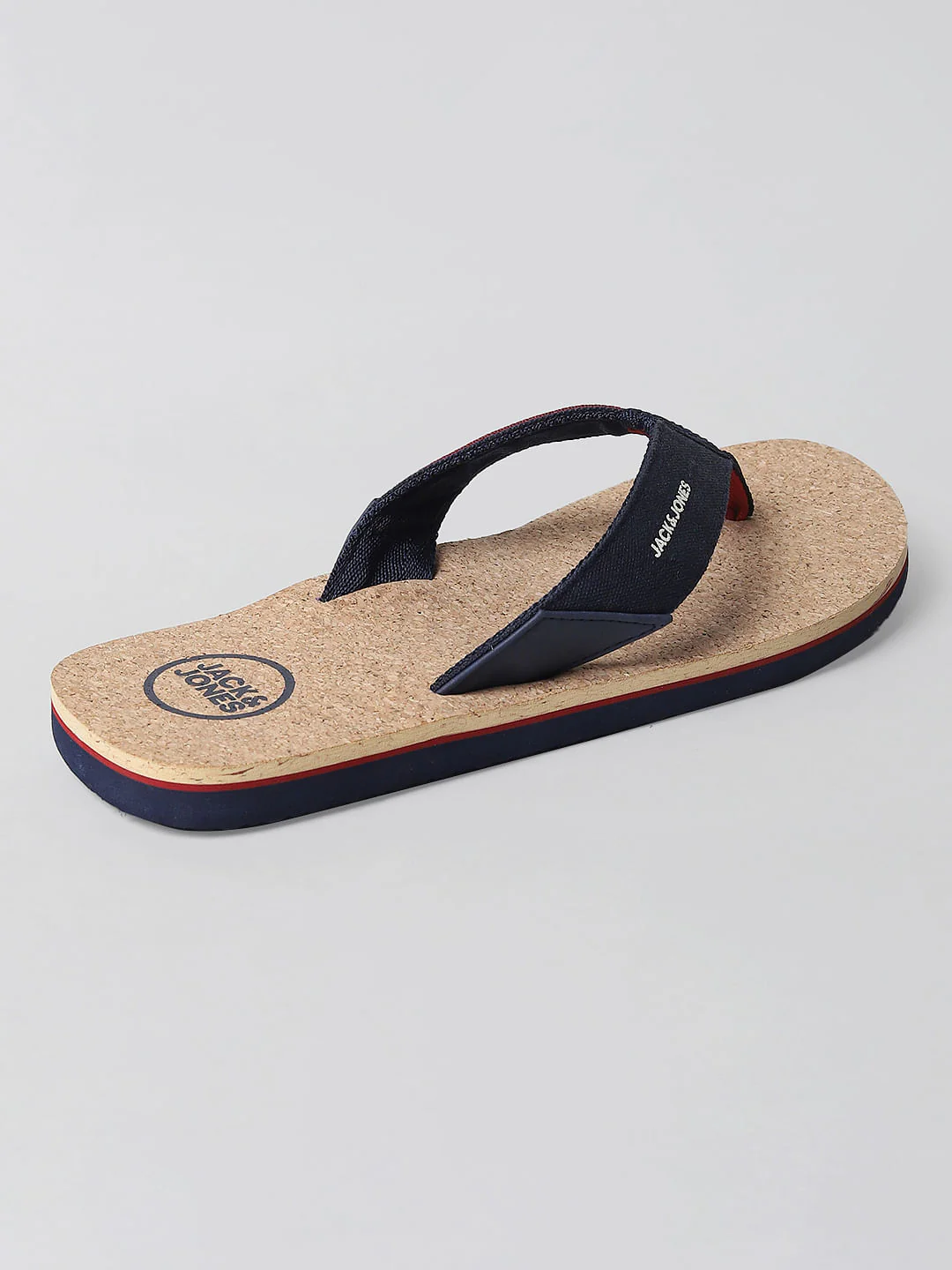Beige and Blue Flip Flops - Image 4
