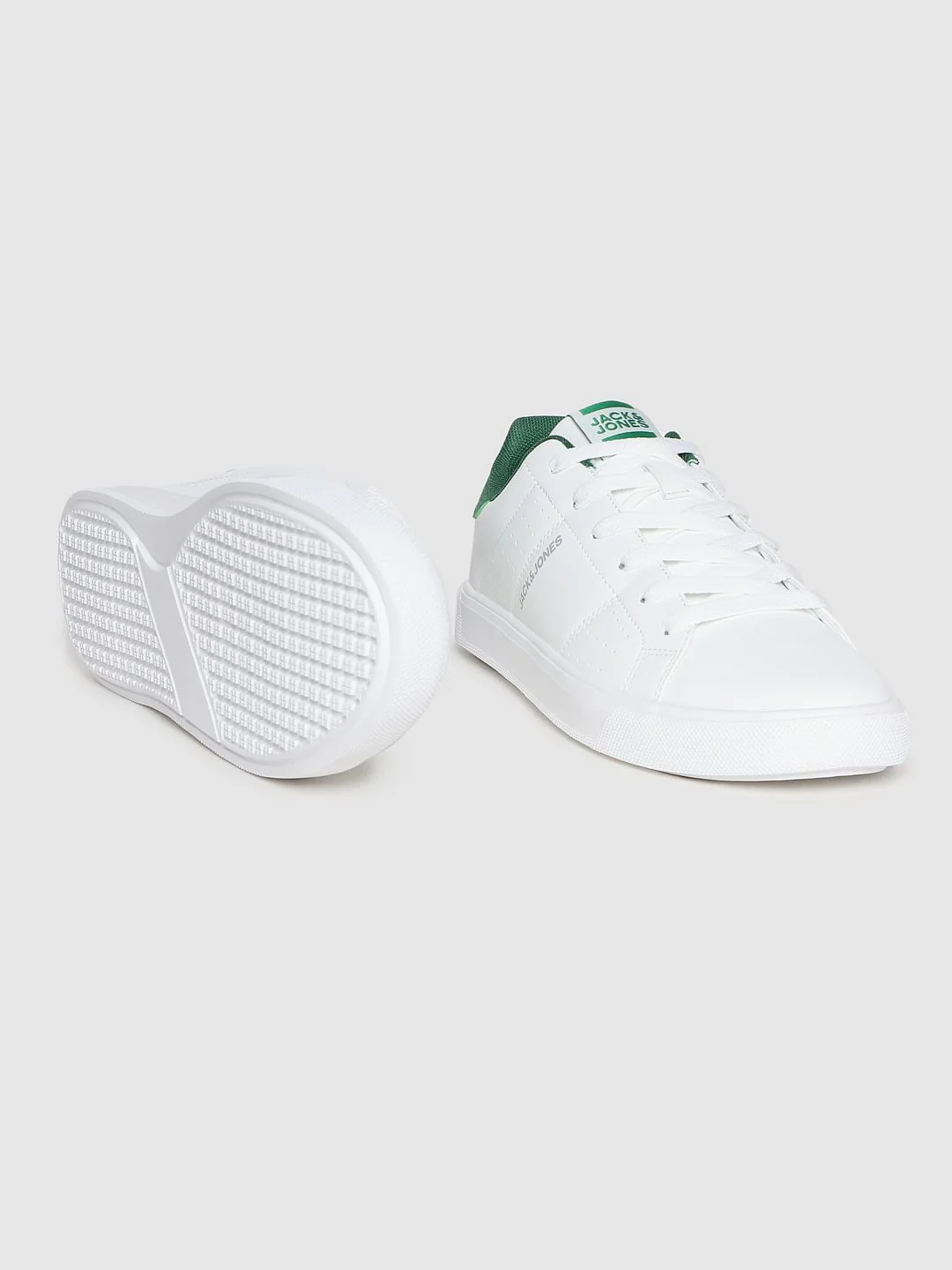 White Lace Up Sneakers