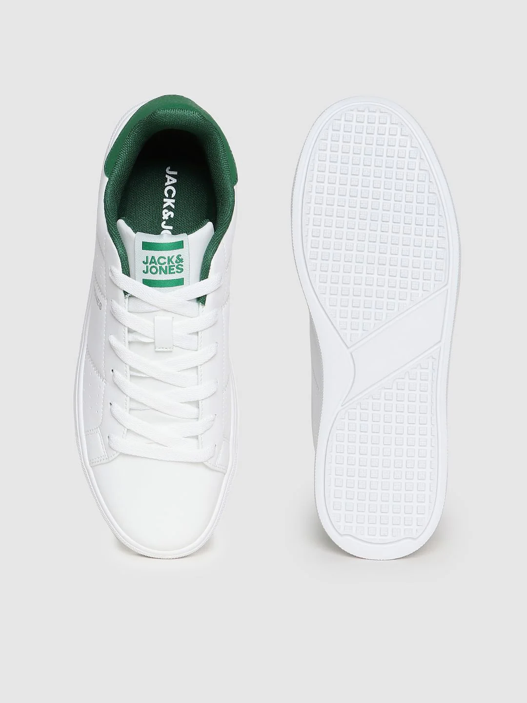 White Lace Up Sneakers - Image 4