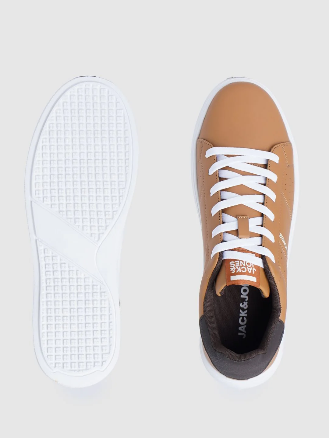 Tan PU Sneakers - Image 5