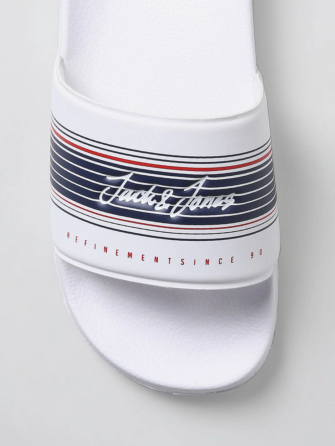 White Logo Print Sliders - Image 11
