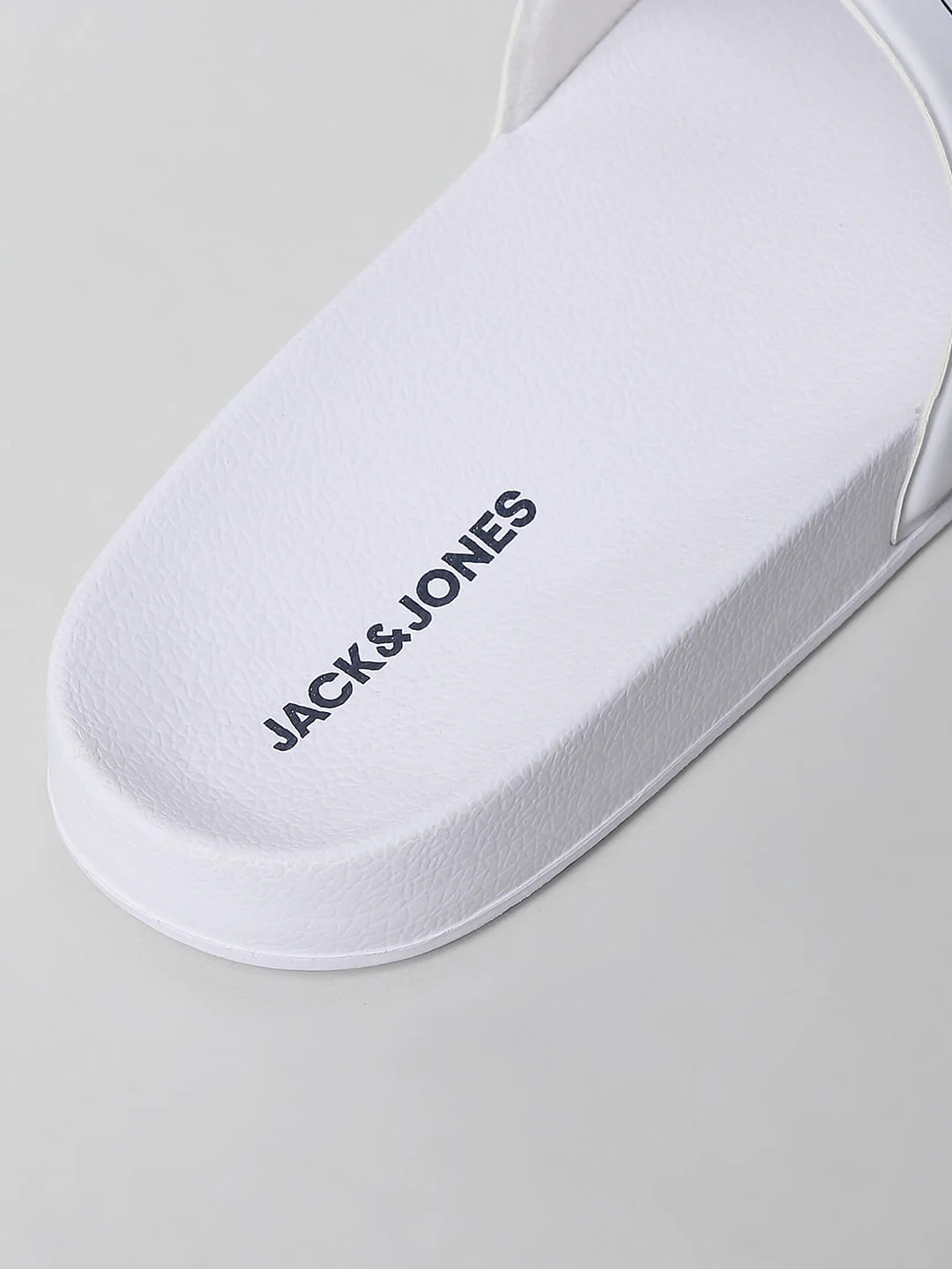 White Logo Print Sliders - Image 12