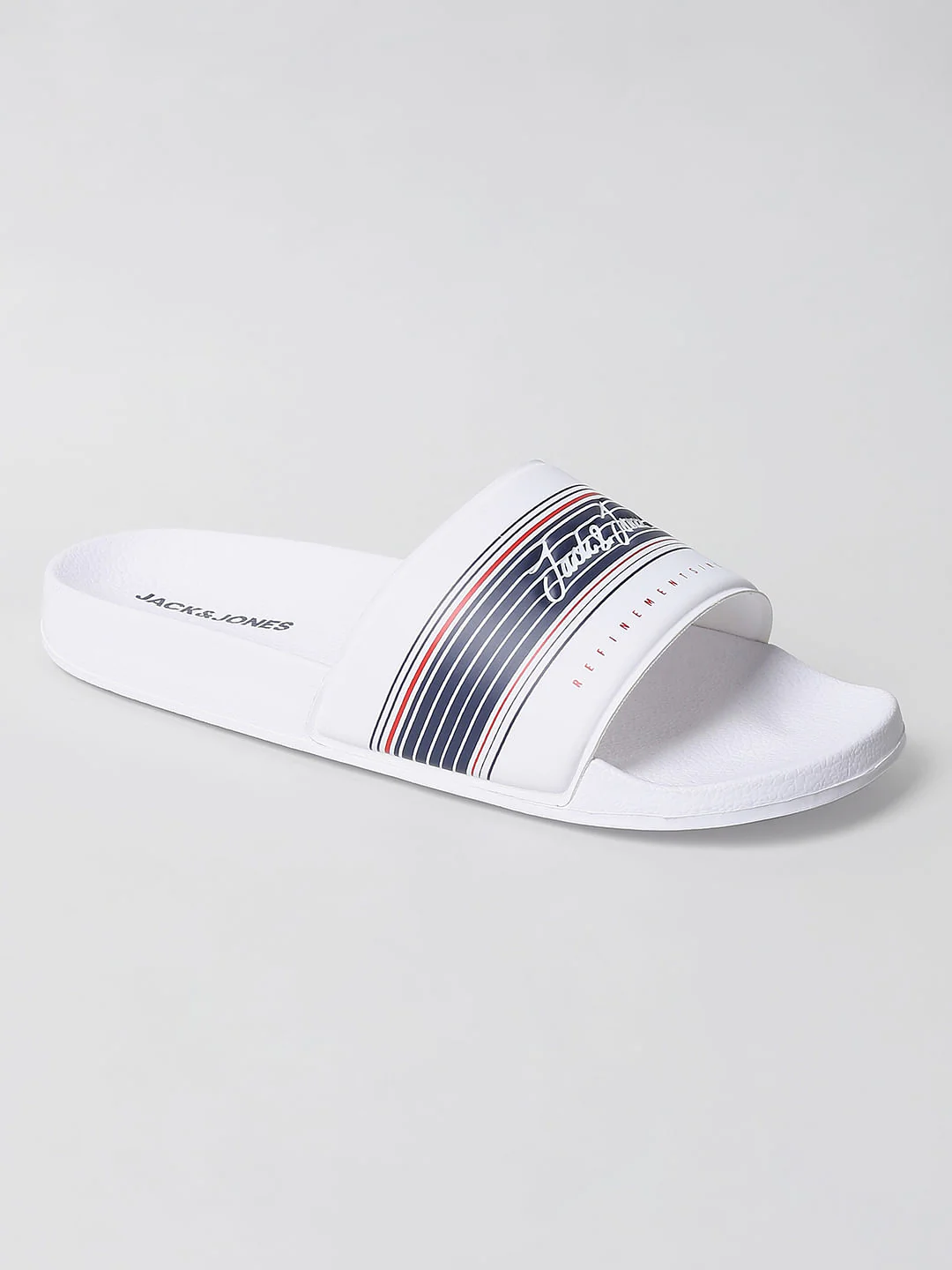 White Logo Print Sliders - Image 3