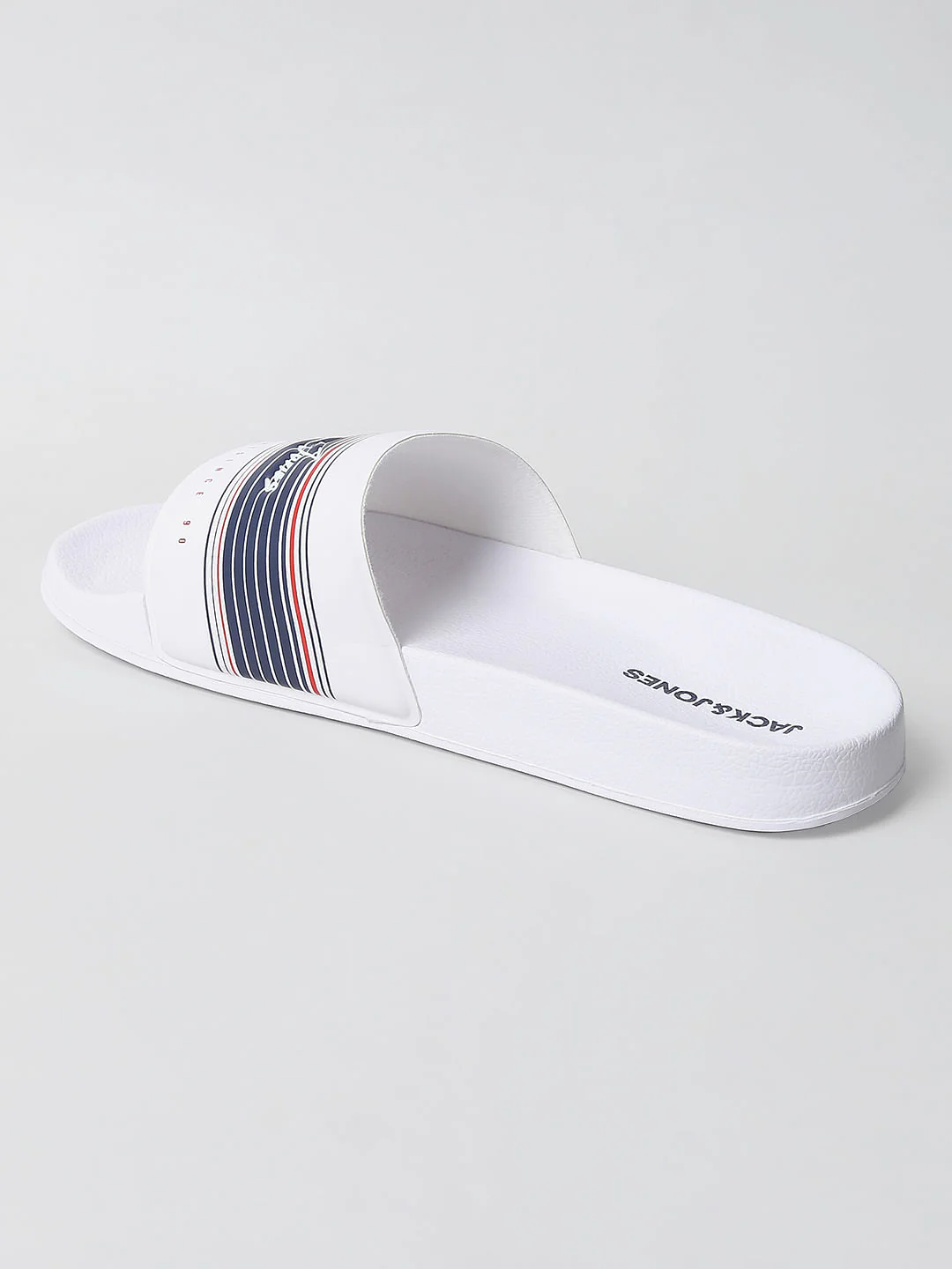 White Logo Print Sliders - Image 5