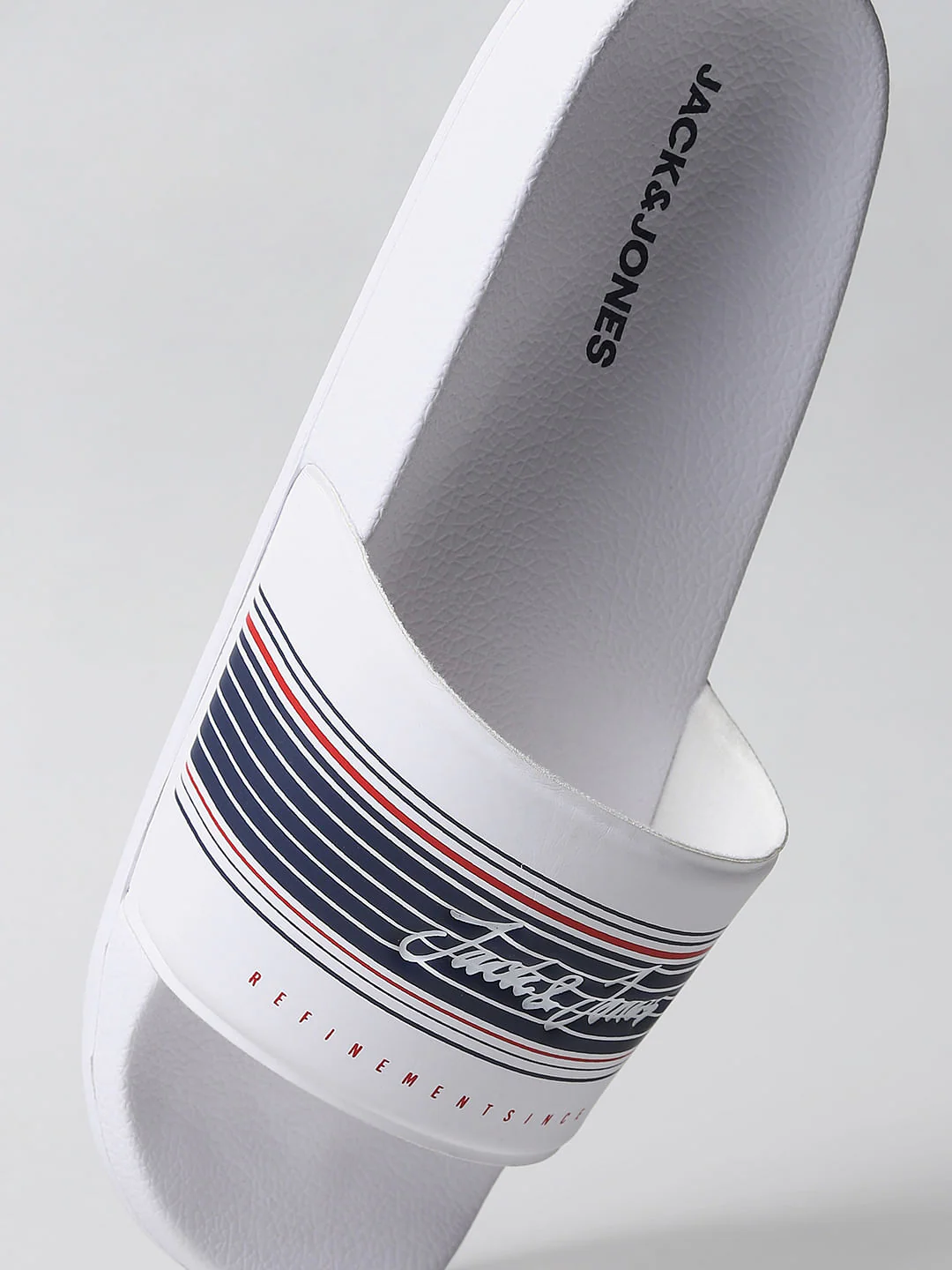White Logo Print Sliders - Image 9