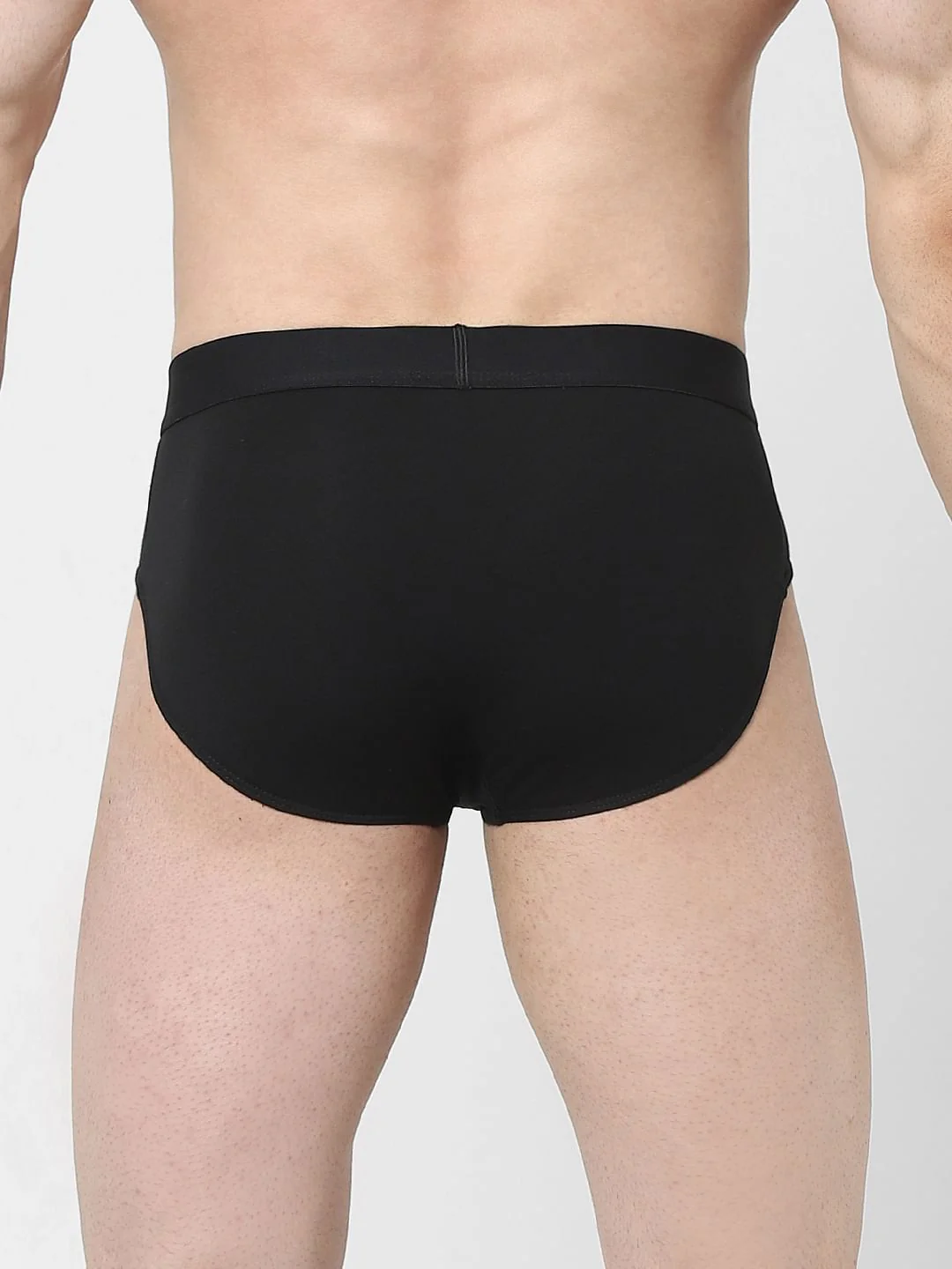 Black Solid Briefs - Image 3