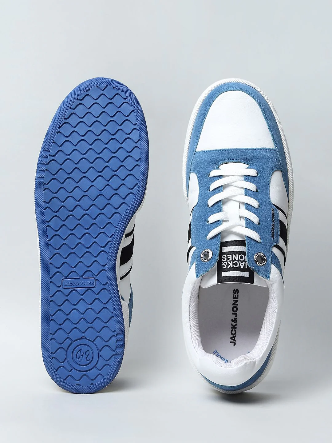 Blue Colourblocked Sneakers - Image 6