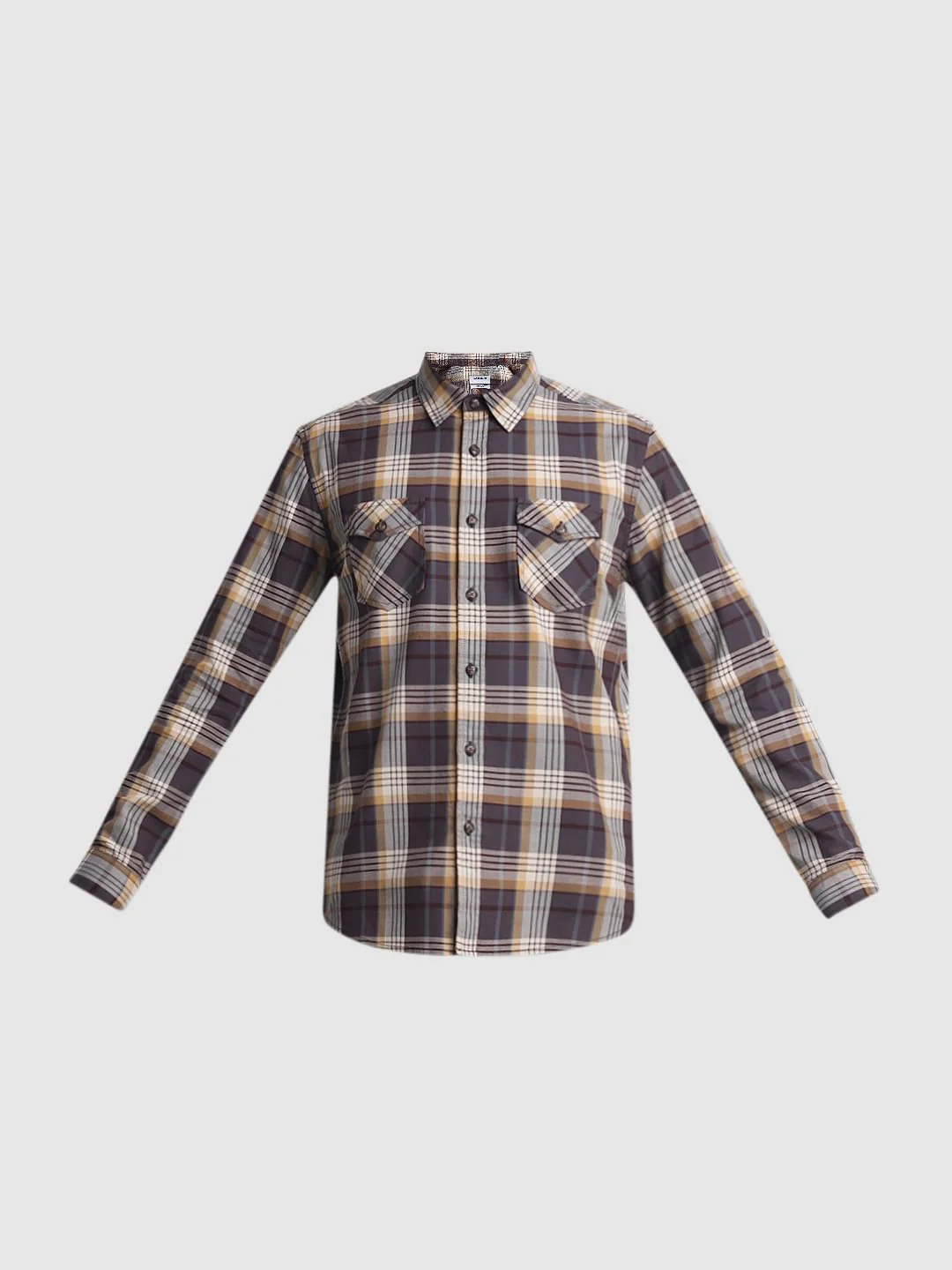 Brown Check Full Sleeves Shirt - Image 7
