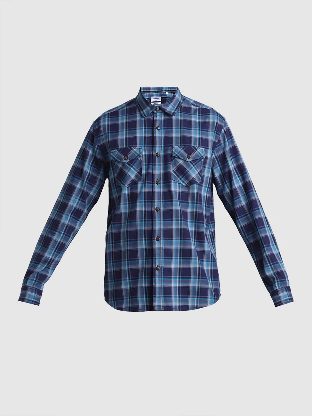 Blue Check Full Sleeves Shirt - Image 7