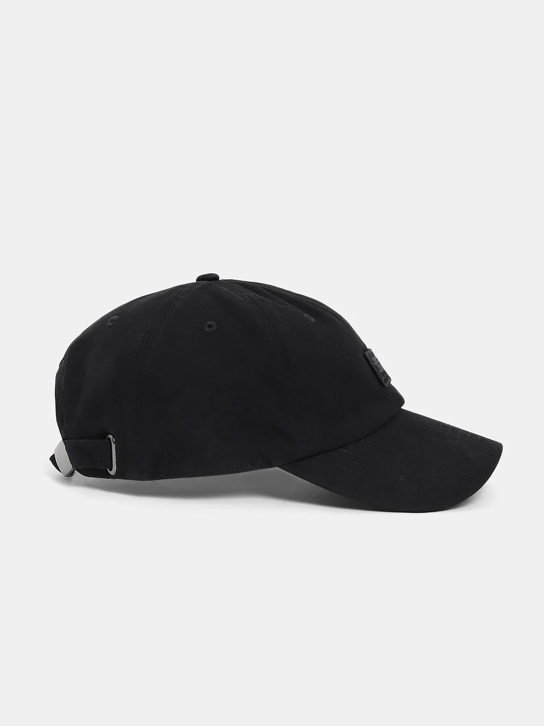 Black Logo Print Baseball Cap - Image 3