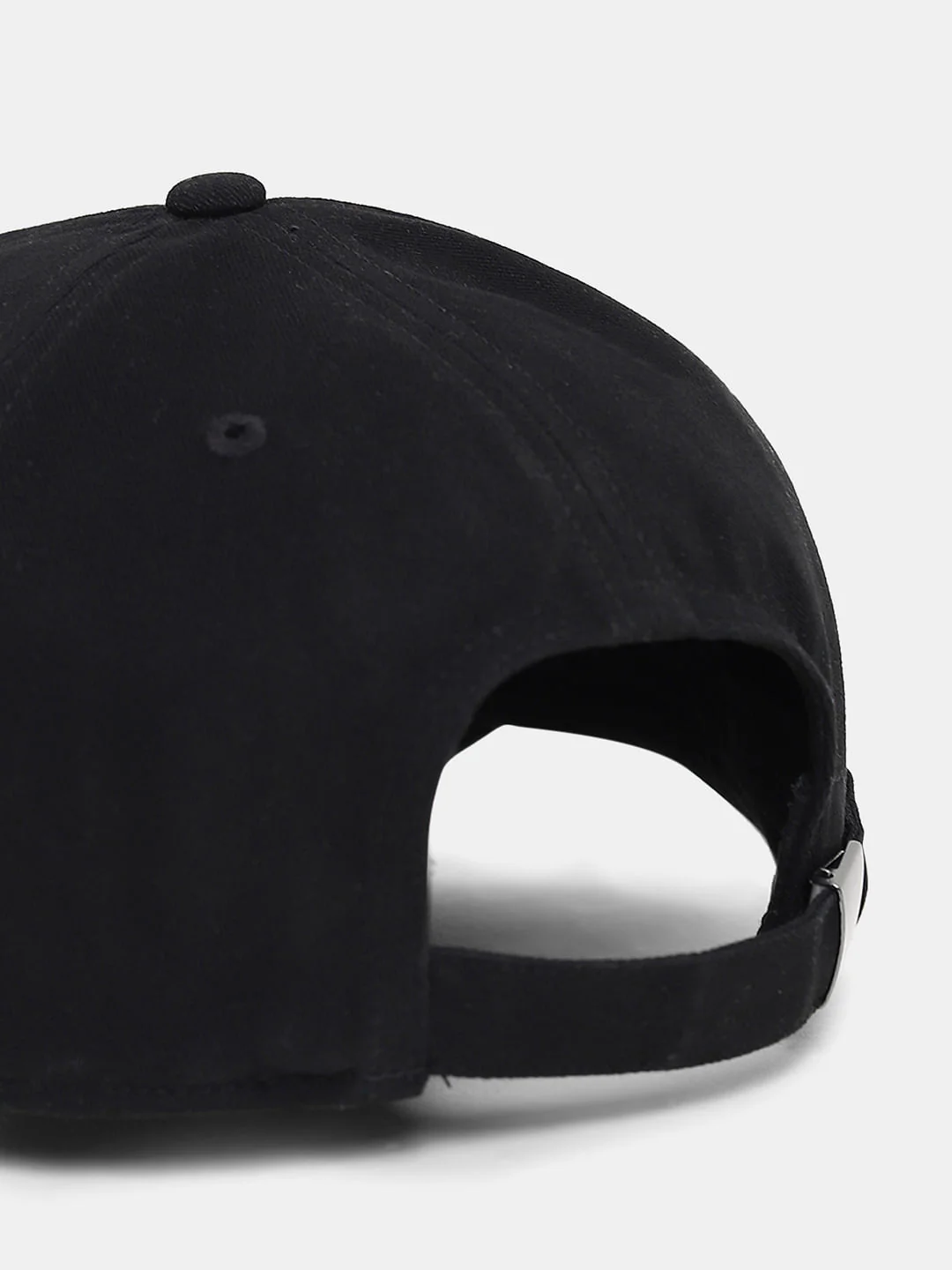 Black Logo Print Baseball Cap - Image 5