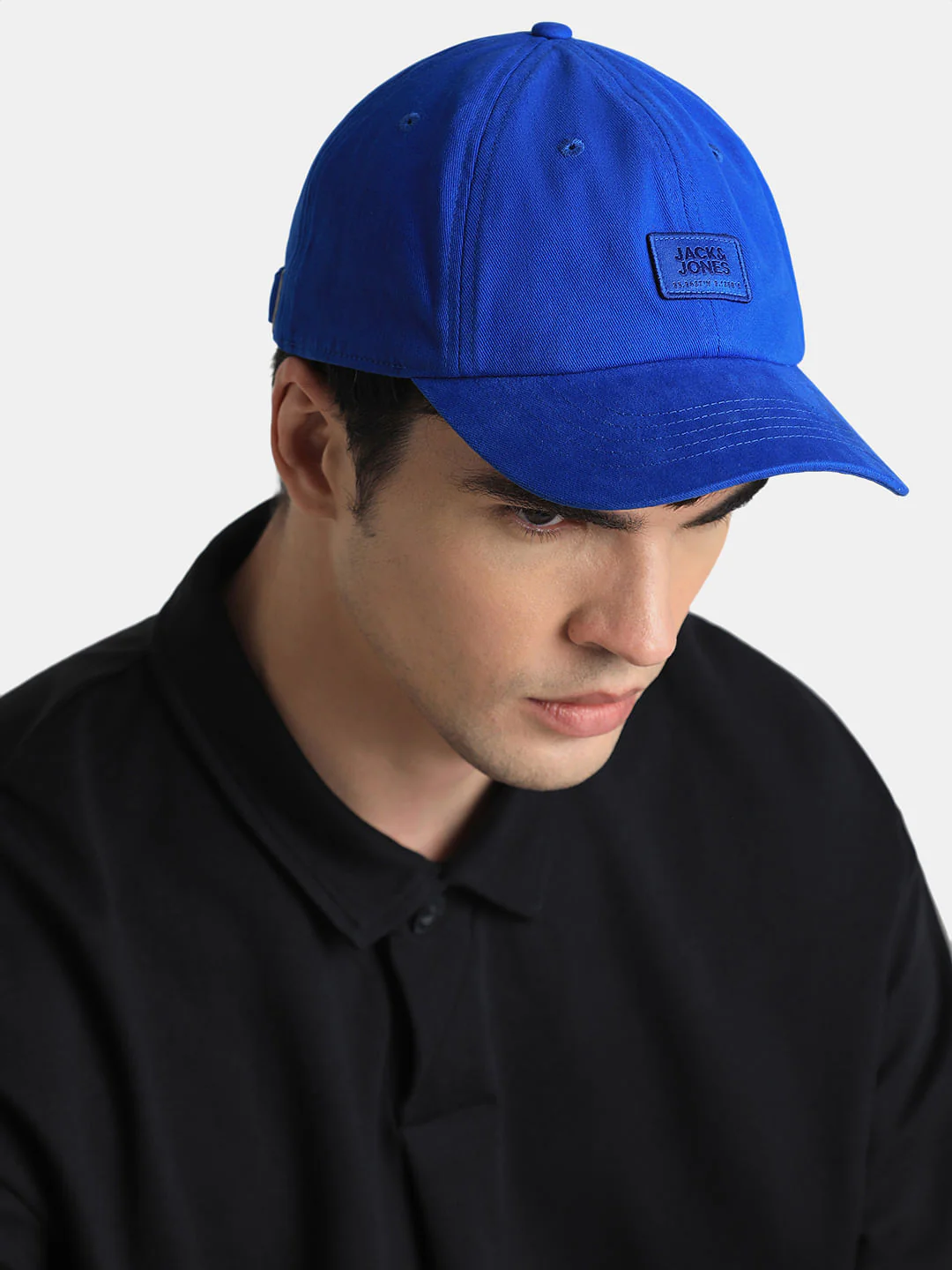 Blue Logo Print Baseball Cap - Image 6