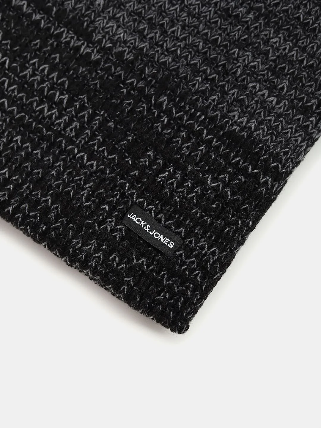 Black Knit Tube Scarf - Image 3