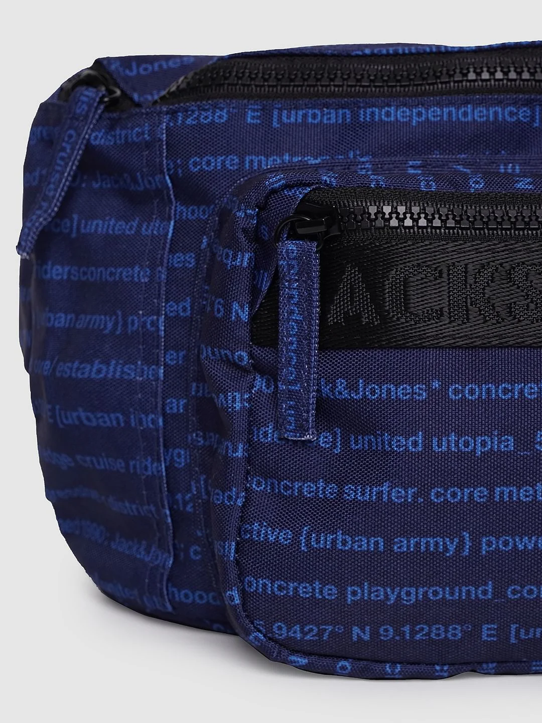 Blue Text Print Fanny Pack - Image 3