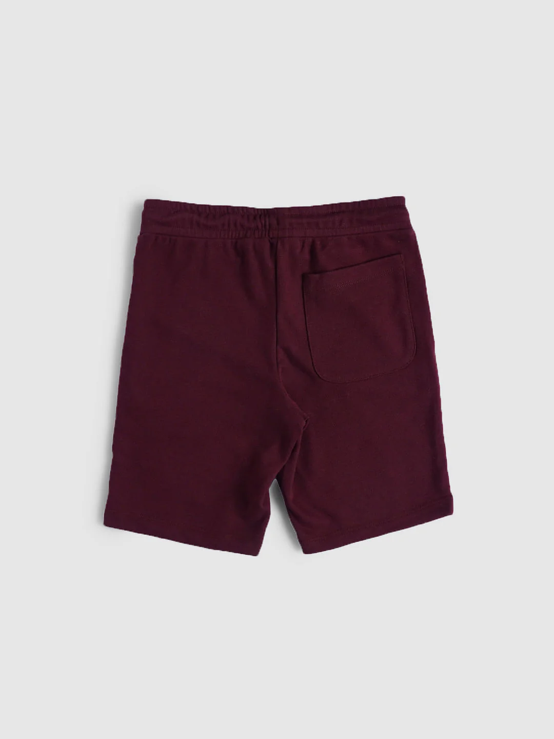 BOYS Maroon Low Rise Colourblocked Sweatshorts - Image 2