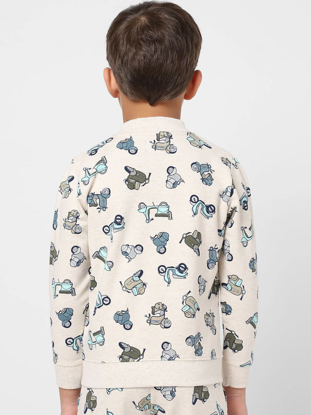 BOYS Beige Graphic Print Sweatshirt - Image 4