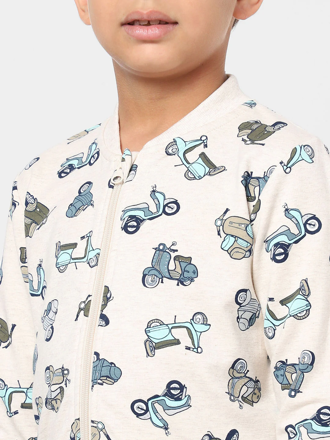 BOYS Beige Graphic Print Sweatshirt - Image 5