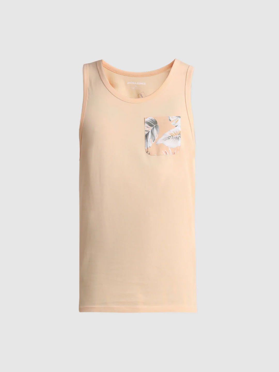 Peach Tropical Print Pocket Vest - Image 7