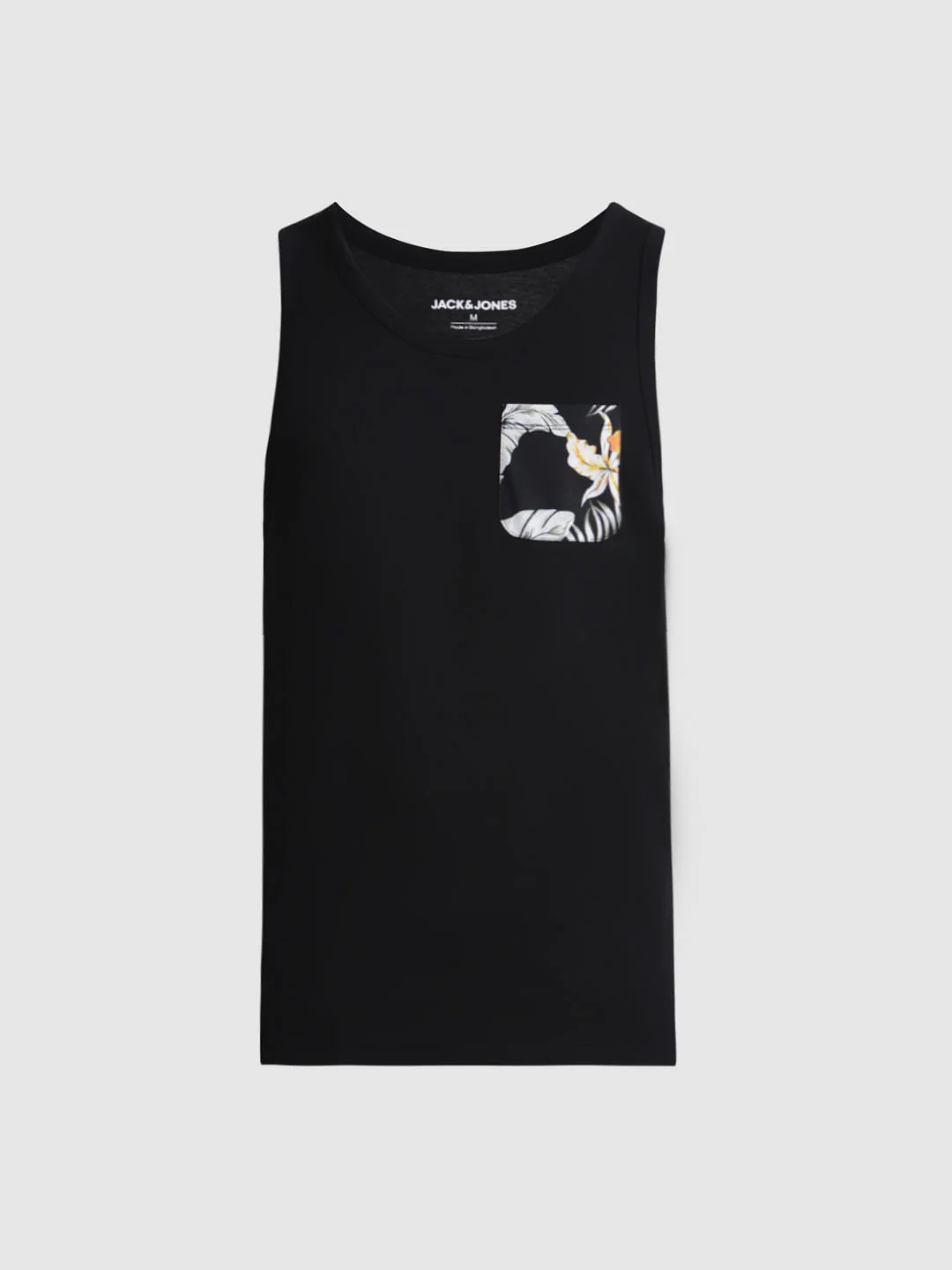 Black Tropical Print Pocket Vest - Image 7